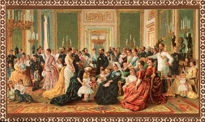 Wiktoriańska rodzina królewska, 1887 autorstwa Unbekannt