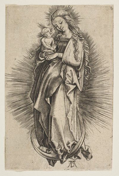 The Virgin on the Crescent copy.n.d. autorstwa Unbekannt