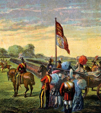 Przegląd wolontariuszy, ok. 1850 r. autorstwa Unbekannt