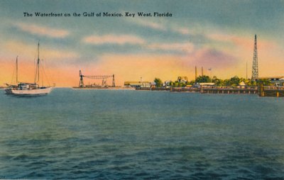 Nabrzeże w Zatoce Meksykańskiej, Key West na Florydzie, ok. 1940 r. autorstwa Unbekannt