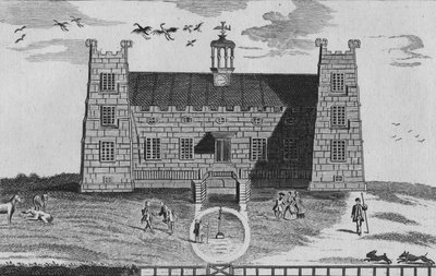 West Prospect Lumley-Castle, c1767 autorstwa Unbekannt