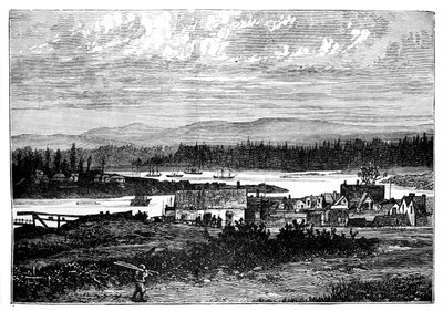 Zachodnie przedmieścia Wiktorii, wyspa Vancouver, Kanada, ok. 1888 r. autorstwa Unbekannt
