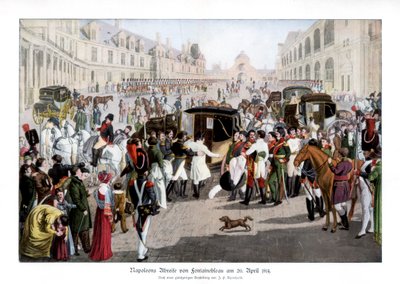 Pożegnanie w Fontainebleau, Francja, 20 kwietnia 1814 1900 autorstwa Unbekannt