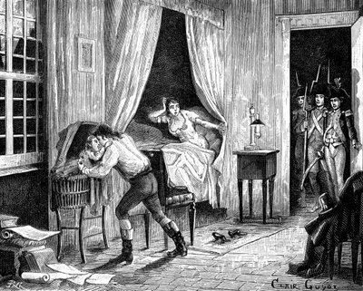 Aresztowanie Camille Desmoulins, 31 marca 1794 1882-1884 autorstwa Unbekannt