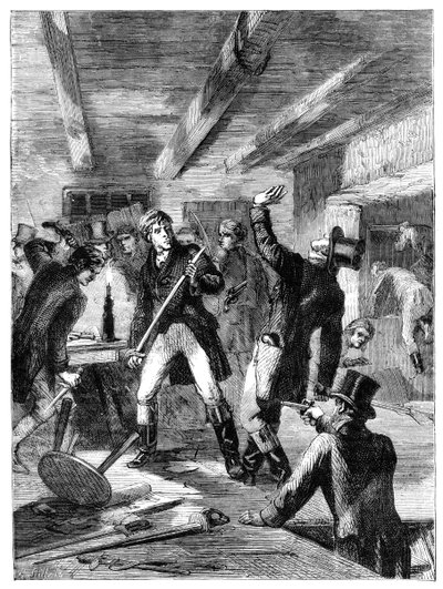 Aresztowanie spiskowców z ulicy Cato, 1820 c1895 autorstwa Unbekannt