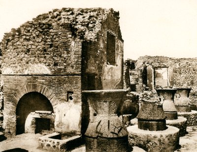 Piekarnia i młyn, Pompeje, Włochy, ok. 1900 autorstwa Unbekannt