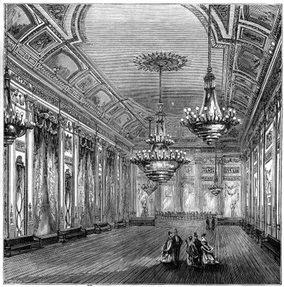 Sala balowa w Williss Rooms, Londyn, 1891 autorstwa Unbekannt