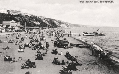 Plaża w Bournemouth, Dorset, ok. 1920 r. autorstwa Unbekannt