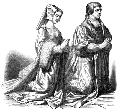 Modląca się burżuazja Ganda, XV wiek 1846 autorstwa Unbekannt
