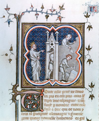 Budynek Paryża, 1375-1380 autorstwa Unbekannt