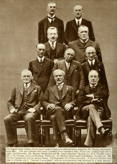 Gabinet Ramsaya MacDonalda, 1931, 1935. autorstwa Unbekannt