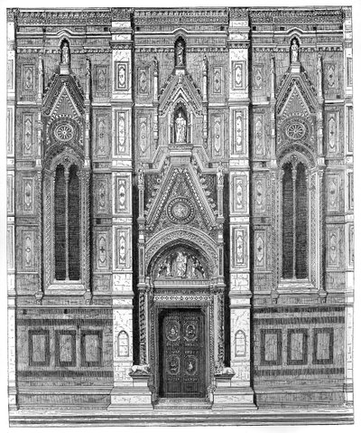 Brama kanoniczna bazyliki Santa Maria del Fiore, Florencja, Włochy, 1882 r. autorstwa Unbekannt