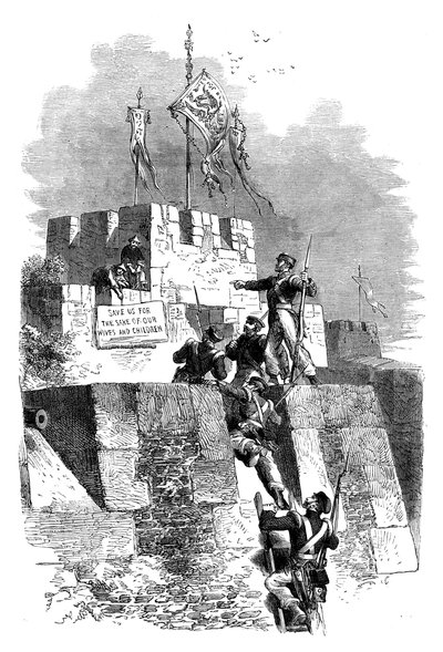 Zdobycie Ting-Hae, Chiny, 1841 c1895 autorstwa Unbekannt