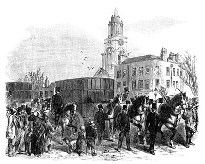 Transport australijskiego złota z doków wschodnioindyjskich do Banku Anglii w Londynie, ok. 1888 r. autorstwa Unbekannt