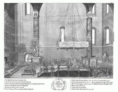 Koronacja Anny Ioannovny 30 kwietnia 1730 r. 1730 r. autorstwa Unbekannt