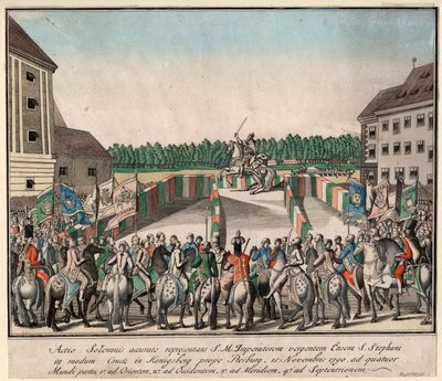Koronacja cesarza Leopolda II na króla Węgier w Pressburgu 15 listopada 1790 1790 r. autorstwa Unbekannt