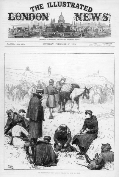 Okładka The Illustrated London News, 27 lutego 1875 r. autorstwa Unbekannt