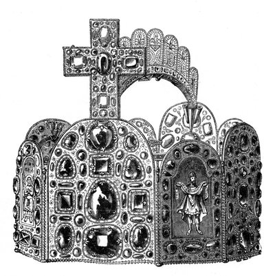 Diadem Karola Wielkiego, XVIII w., 1870 r autorstwa Unbekannt