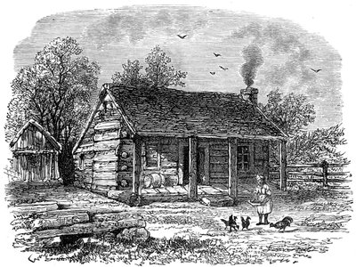 Wczesny dom Abrahama Lincolna, Gentryville, Indiana, XIX wiek autorstwa Unbekannt