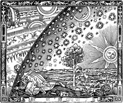 Krawędź firmamentu Grawer Flammarion Od Latmosphère. Météorologie populaire autorstwa Camilla autorstwa Unbekannt
