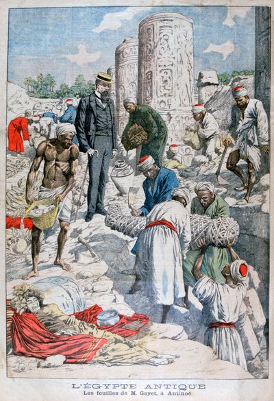 Wykopaliska w Antinopolis, Egipt, Albert Gayet, 1904 autorstwa Unbekannt