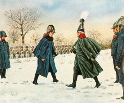Wymiana Bluchera na francuskiego marszałka Victora, 20 lutego 1807, 1936. autorstwa Unbekannt