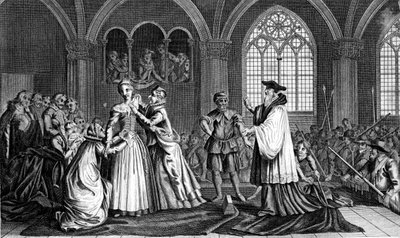 Egzekucja Marii Królowej Szkotów, 1587, XVIII w. autorstwa Unbekannt