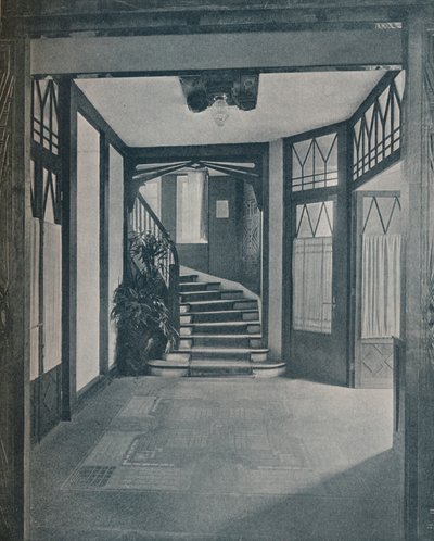 Podłoga i schody Behrens House, zaprojektowane przez Petera Behrensa, 1901 autorstwa Unbekannt