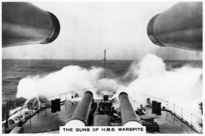 Działa pancernika HMS Warspite, 1937 autorstwa Unbekannt