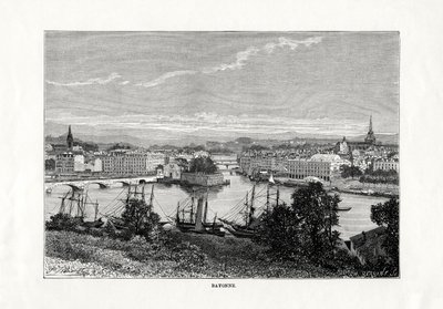 Port w Bayonne, Francja, 1879 autorstwa Unbekannt