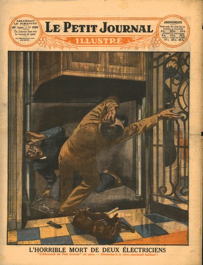 Straszna śmierć dwóch elektryków, 1929. autorstwa Unbekannt