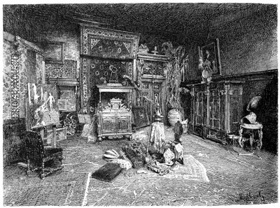 Mała pracownia Hansa Makarta, Wiedeń, Austria, c1880-1882 autorstwa Unbekannt