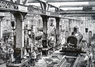 Hala produkcyjna Societe Alsacienne de Constructions Mecaniques. autorstwa Unbekannt