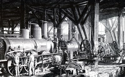Hala produkcyjna Societe Alsacienne de Constructions Mecaniques. autorstwa Unbekannt