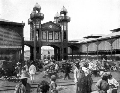 Rynek, Port-au-Prince, Haiti, 1926 autorstwa Unbekannt