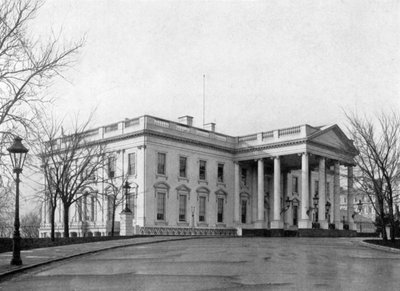 Północny portyk Białego Domu, Waszyngton, USA, 1908 autorstwa Unbekannt