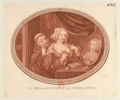 Zakonnica w toalecie, lata 1770-1780. autorstwa Unbekannt