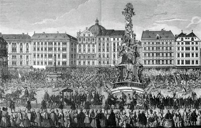 Przysięga wierności Marii Teresie jako arcyksiężnej Austrii, 22 listopada 1740, 1903 autorstwa Unbekannt