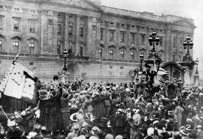 Oficjalne zawiadomienie o zawieszeniu broni, Pałac Buckingham, 1918 1936 autorstwa Unbekannt