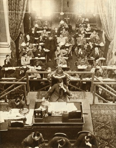 Otwarcie Dail Eireann, czyli Izby Deputowanych, Dublin, Irlandia, 9 września 1922, 1935. autorstwa Unbekannt