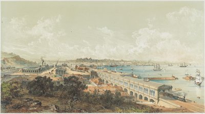 Otwarcie kolei państwowej z Lublany do Triestu 27 lipca 1857 r. autorstwa Unbekannt
