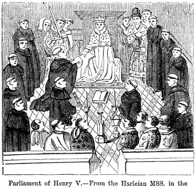 Parlament króla Henryka V 1387-1422 autorstwa Unbekannt