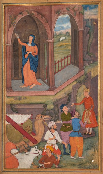 Miejsce narodzin Jezusa, z Mirat al-quds Ojca Hieronima Ksawerego, 1602-1604. autorstwa Unbekannt