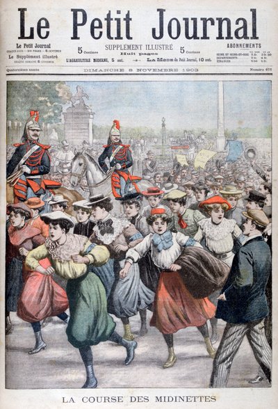 Wyścig Midinette, 1903 autorstwa Unbekannt