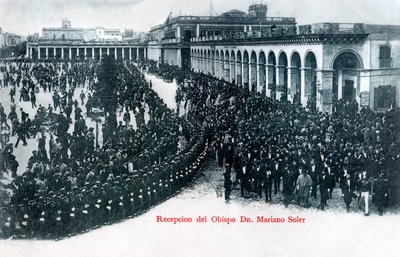 Przyjęcie biskupa Mariano Solera, Montevideo, Urugwaj, ok. 1900 autorstwa Unbekannt