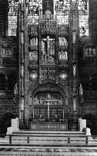 Reredos w katedrze w Liverpoolu, XX wiek autorstwa Unbekannt