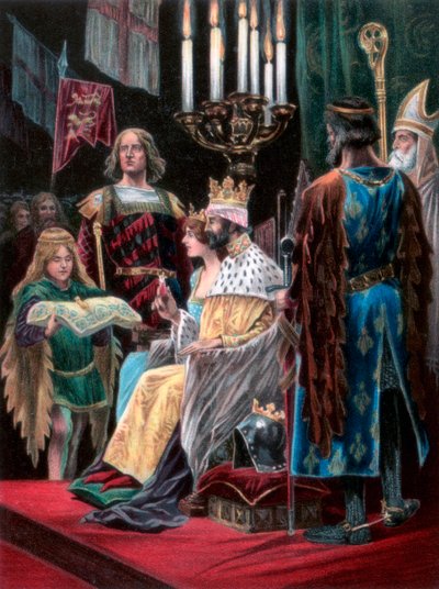 Druga ofiara złożona przez Edwarda II, Westminster, 25 II 1308, 1902 autorstwa Unbekannt