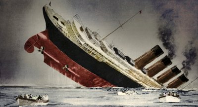 Zatonięcie Lusitanii, 7 maja 1915 r. autorstwa Unbekannt