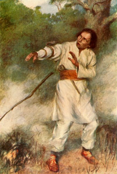 „Wąż owinął się szybko wokół jego ramienia”, 1917. autorstwa Unbekannt