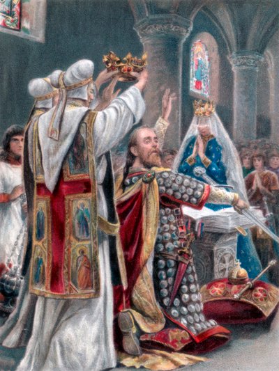 Złożenie przysięgi przez Edwarda Wyznawcę, Winchester, 1042, 1902 autorstwa Unbekannt